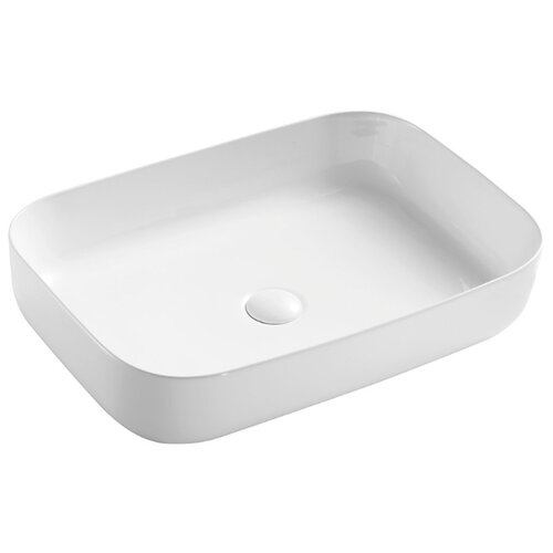 фото Раковина накладная ceramica nova element прямоугольная 60 см