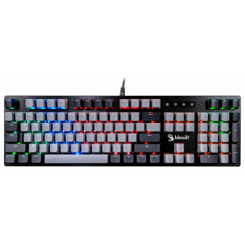 Клавиатура A4Tech Bloody B828N USB черныйсерый 586500₽
