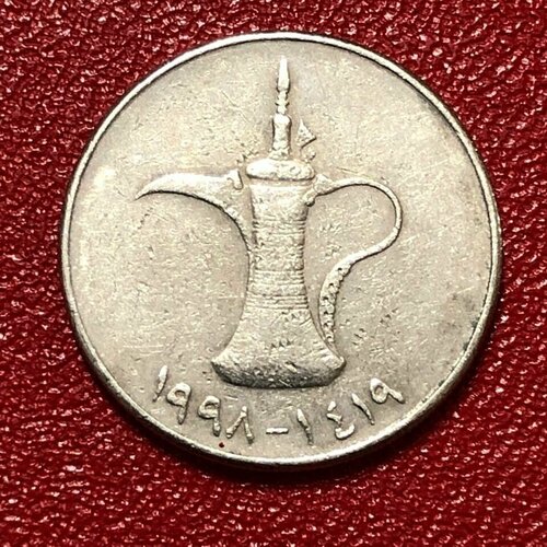 Монета ОАЭ 1 Дирхам 1998 год Объединённые Арабские Эмираты #10 монета оаэ 50 филсов 1995 год объединённые арабские эмираты 4 6
