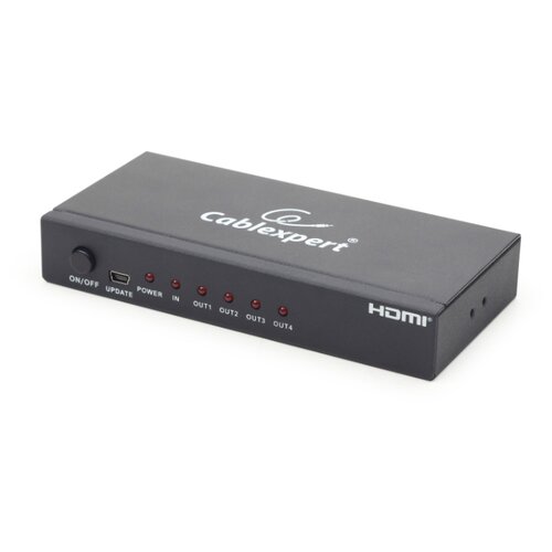 фото Gembird dsp-4ph4-02 разветвитель hdmi cablexpert, hd19f 4x19f, 1 компьютер > 4 монитора, full-hd, 3d, 1.4v