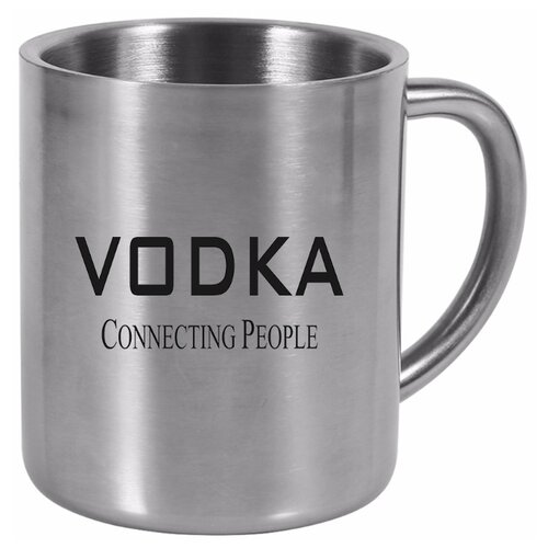 фото Металлическая кружка vodka drabs