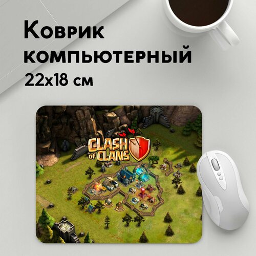 Коврик для мышки прямоугольный 220x180x3мм / Геймерам / Clash of Clans/Royale Clans