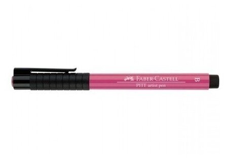 Ручка капиллярная Faber-Castell "Pitt Artist Pen Brush" цвет 129 розовый, пишущий узел "кисть"