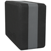Блок для йоги YB-201 EVA, 22,8х15,2х10 см, 350 гр, черно-серый - изображение