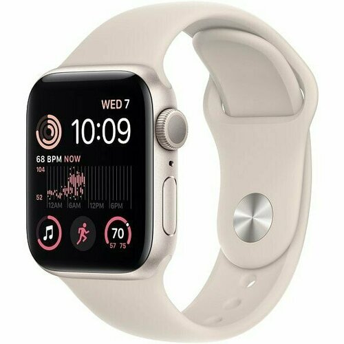Apple Watch Series SE GEN 2 40мм Aluminum Case with Sport Band (M/L) starlight (сияющая звезда)