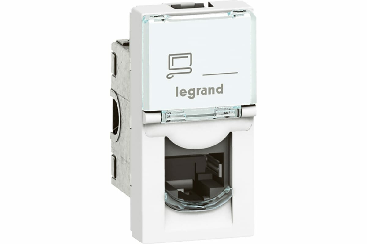 Legrand Механизм розетки комп. 1-м СП Mosaic New 1мод. RJ45 5E FTP Leg 78680/76552 124975 076552