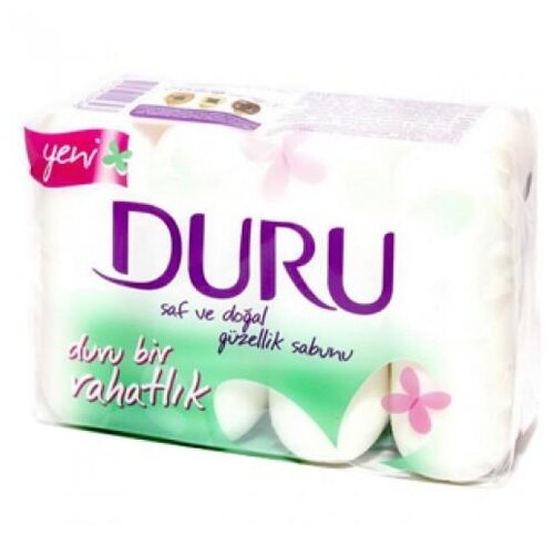 DURU Мыло кусковое Pure & natural Комфорт, 4 шт., 85 г