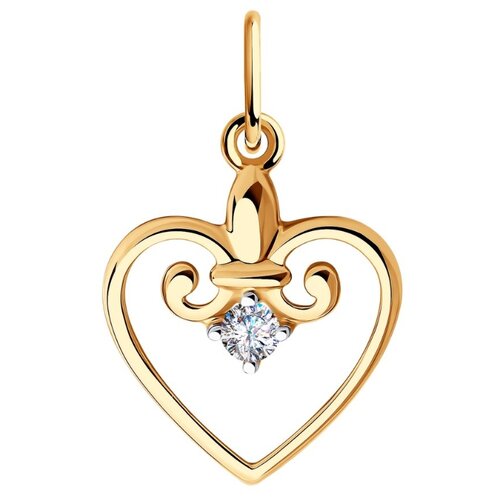 фото Sokolov подвеска из золота с фианитом 035789