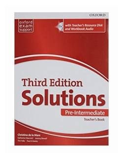 Solutions Pre-Intermediate. Комплект Учебник +Тетрадь+ QR-код доступа к интернет ресурсу+ CD Third Edition