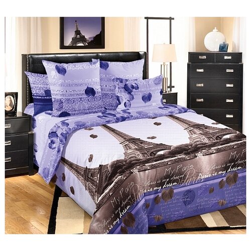 фото Постельное белье «романтика парижа 1», перкаль (2.0) текс-дизайн