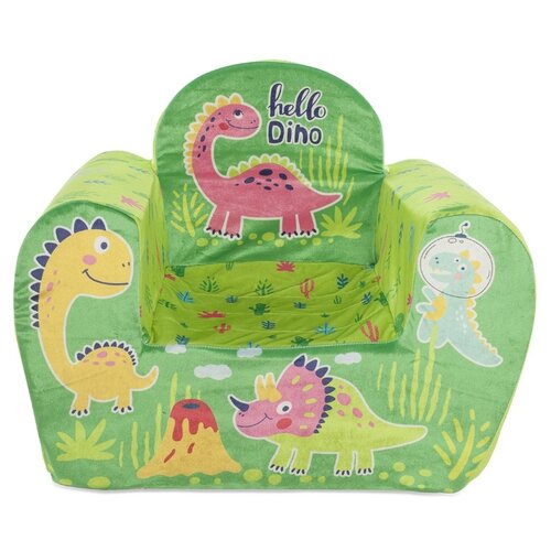 фото Игрушечное детское кресло "динозаврик дино" с антискользящим основанием joyarty