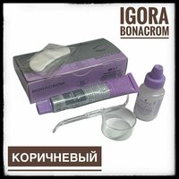 Schwarzkopf ProfessIonal Igora Bonacrom Игора Бонахром краска для бровей и ресниц, коричневый 15 мл + 10 мл