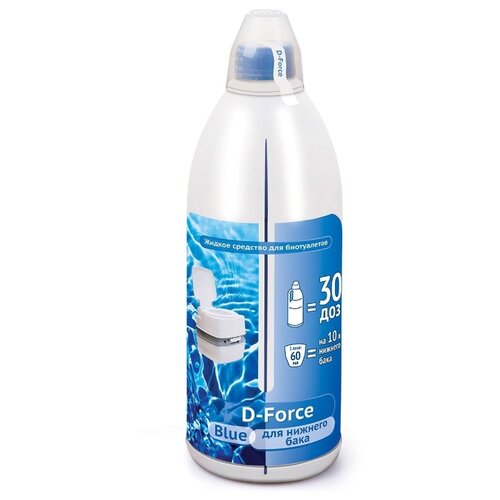 Жидкое средство для биотуалетов D-Force Blue 1,8 л, 3 шт