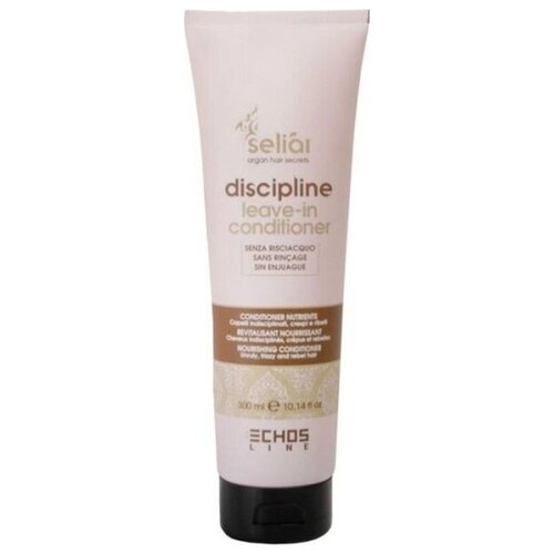 Echosline кондиционер Seliar Discipline Leave-In Conditioner Несмываемый для непослушных волос, 300 мл echosline seliar discipline маска для волос разглаживающая с аргановым маслом и какао 1000 мл