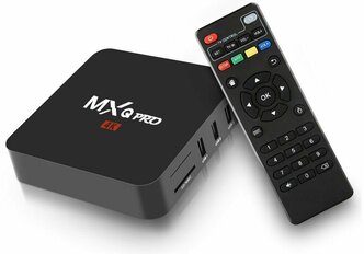 Андроид Смарт ТВ приставка для телевизора / Мультимедийный TV Smart box 4к с iptv / ТВ бокс, медиаплеер, медиаприставка для дома и дачи с HDMI и Wi-Fi на Android / DGMedia MXQ PRO 4K 1Gb/8GB, CPU Amlogic S905W