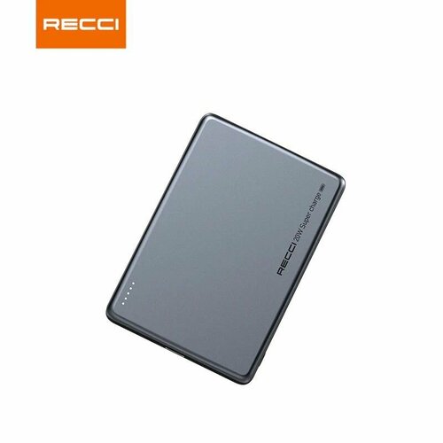 Внешний аккумулятор с беспроводной зарядкой Armor Recci RPB-W20 Power Bank 4900мАч 20 Вт - Титан Серый 3814₽