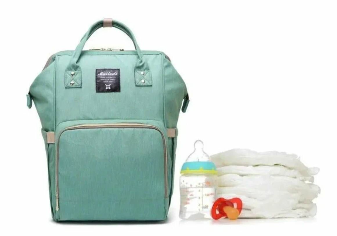 Рюкзак для мам, сумка на коляску Maitedi, цвет бирюзовый