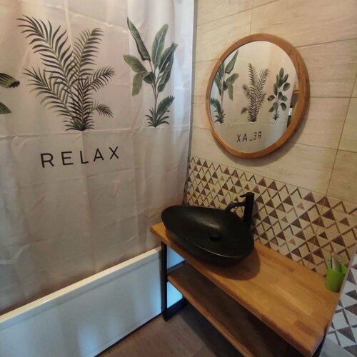 Изображение товара Тумба под раковину из натурального дерева в стиле лофт 100х50х75