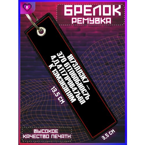 фото Брелок krasnikova, серый, черный, красный, белый