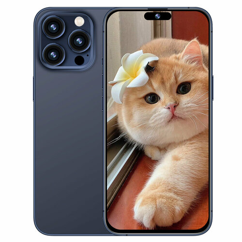 Смартфон i15proMax 6/128 ГБ, 4G, NFC, морской синий, US-plug