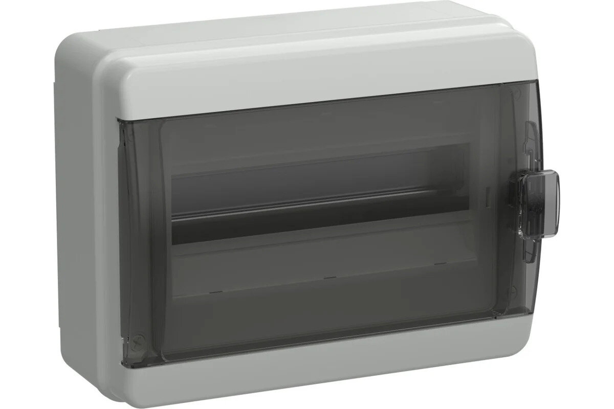 Корпус пластиковый IEK TEKFOR КМПн-12 IP65 черная прозрачная дверь