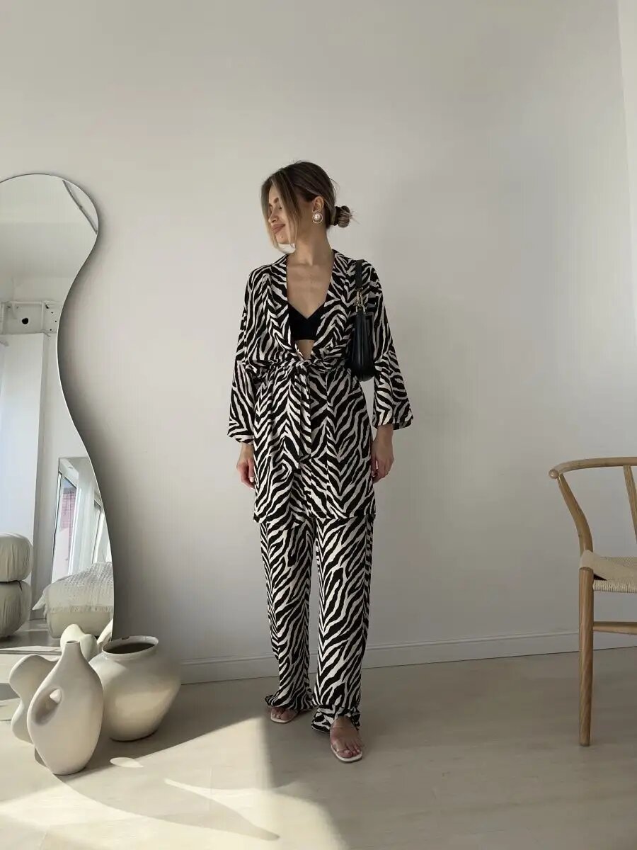 Комплект одежды Vitalounge, размер L\XL, бежевый/черный — фото 1