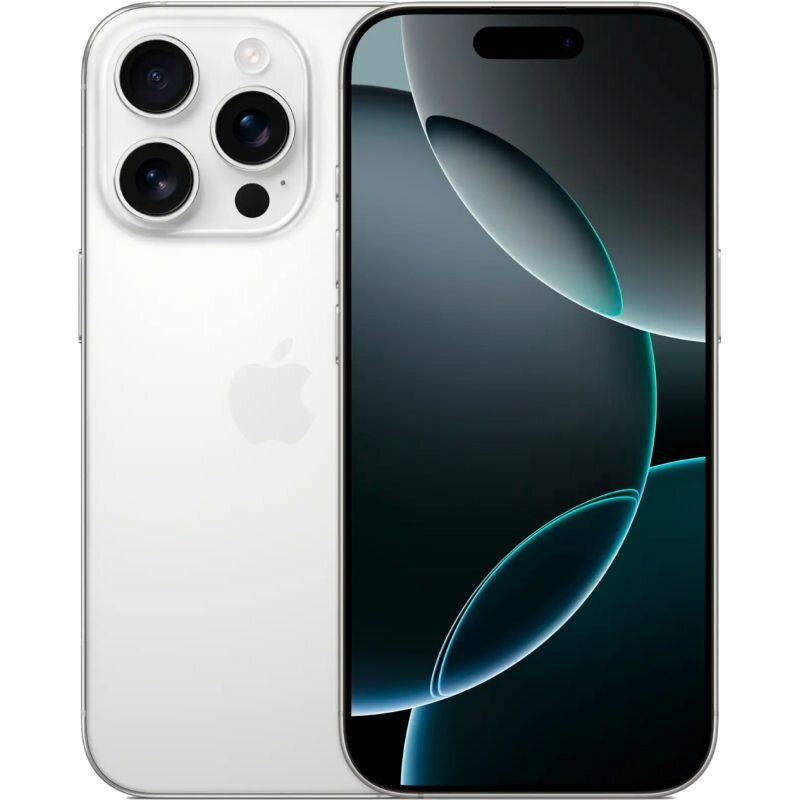 Смартфон Apple iPhone 16 Pro SIM 256 ГБ, титановый белый
