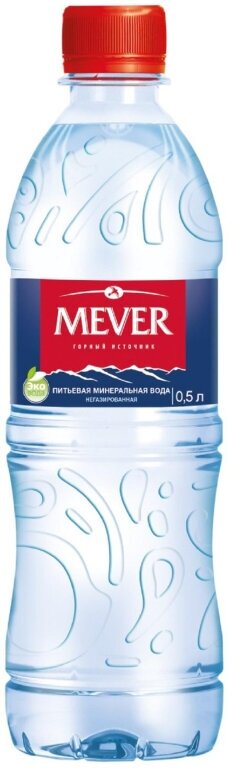 Картинки Вода питьевая Mever природная негазированная ПЭТ 0,5л 12шт/уп