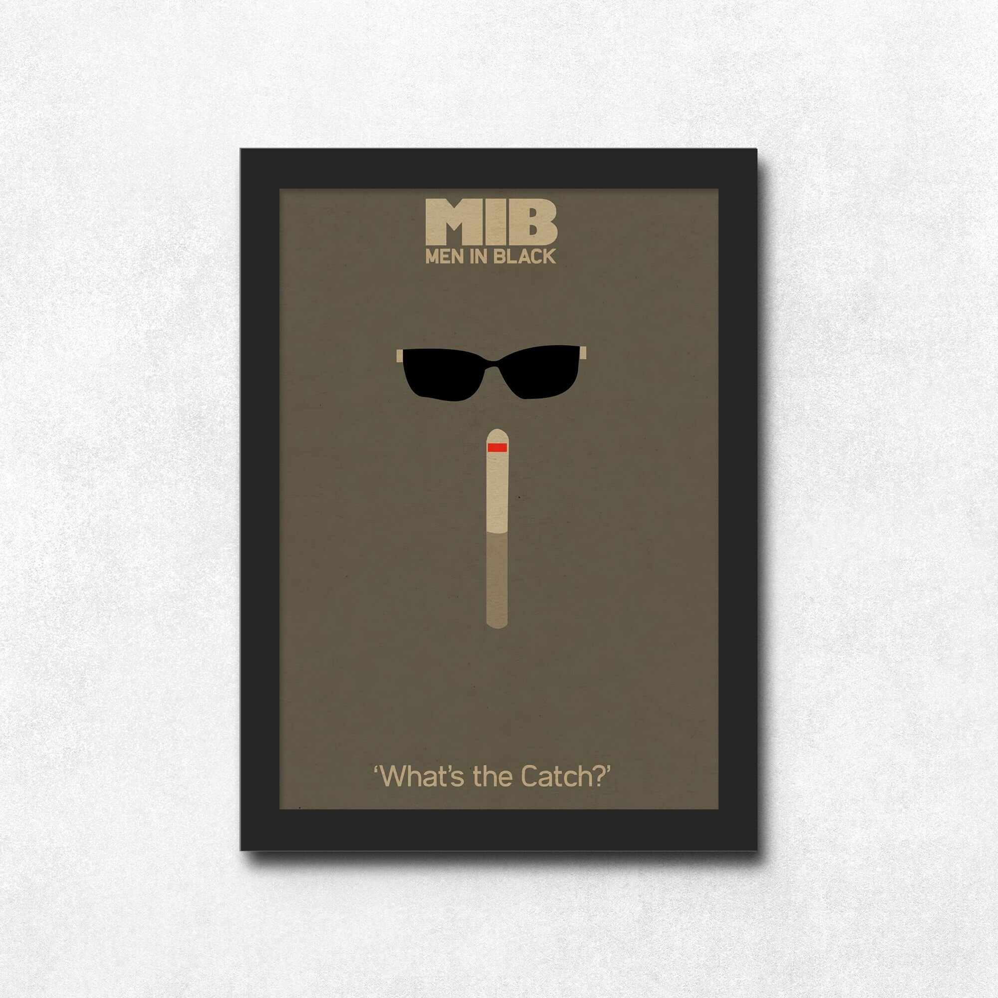 Постер "Men in black", ламинированный, А4 плакат Люди в черном