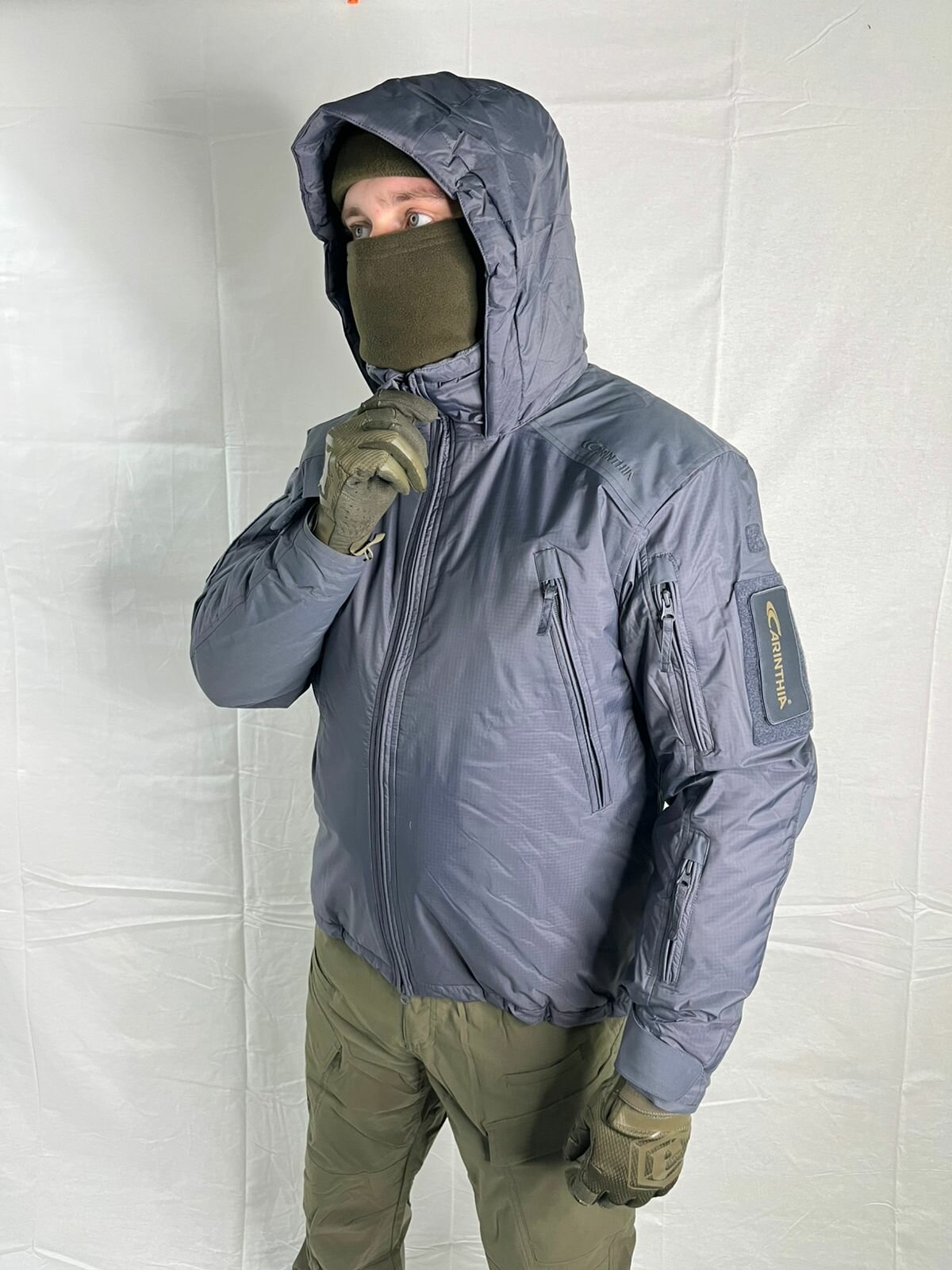 Куртка  Осень-зима 2024, размер 3XL, синий — фото 1