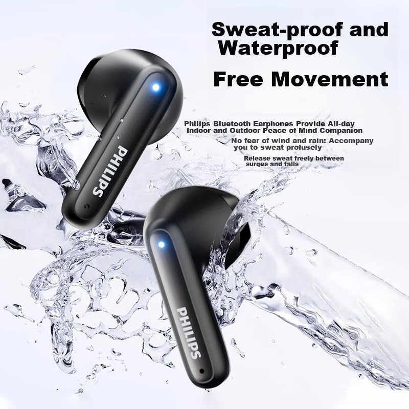 Беспроводные наушники Philips Bluetooth Earphones, TAT1199, цвет Black