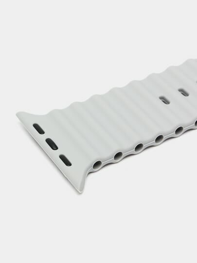 Ремешок силиконовый для Apple Watch 3,4,5,6,7,8 SE и Ultra, размер 42 / 44 / 45 / 49 мм — фото 1