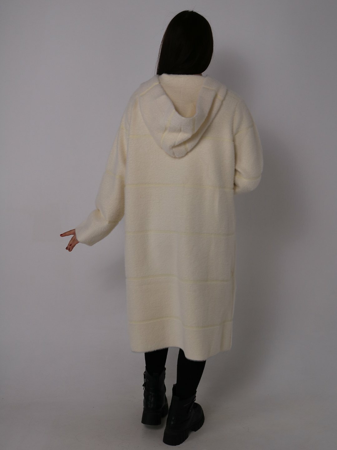 Пальто, размер One Size, белый, — фото 1