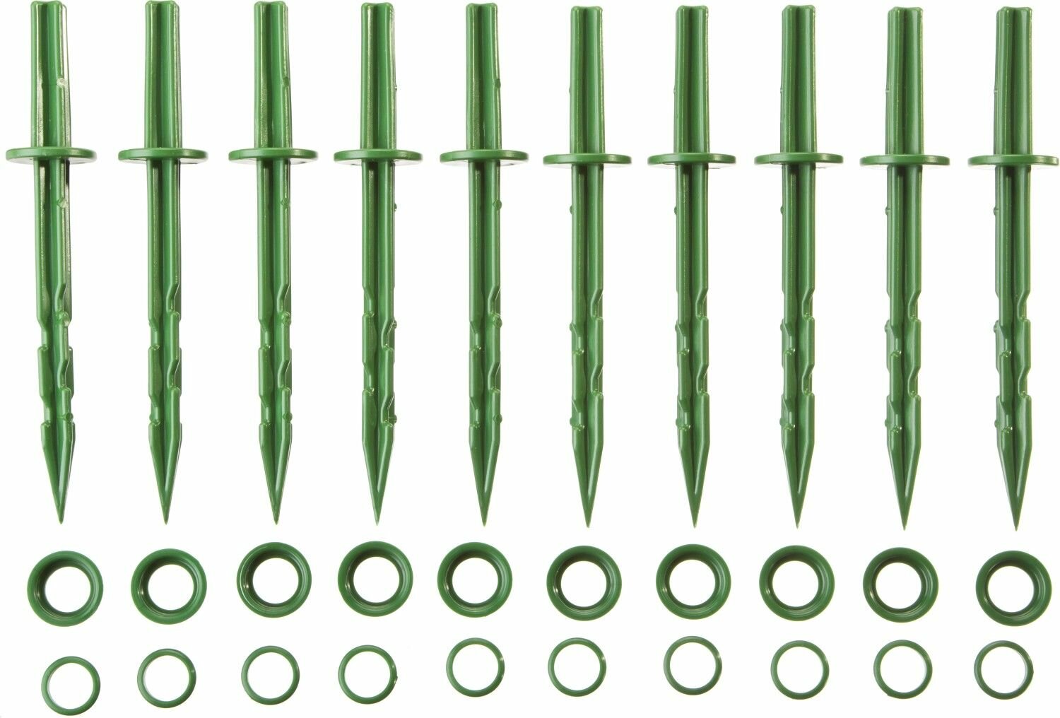 Садовые колышки GRINDA 200 мм зеленые полипропилен 10 штук 422319