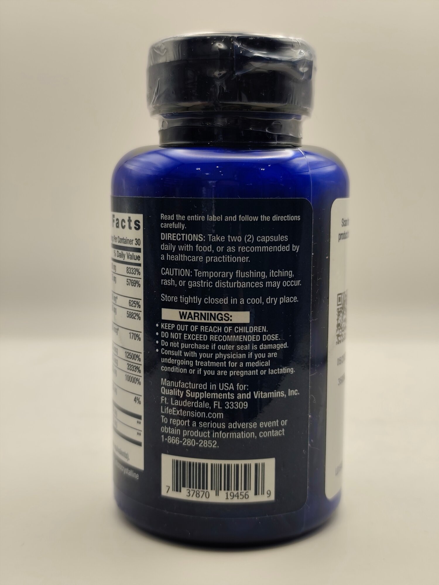 Витамины Life Extension, "Complete B-Complex" для женщин и мужчин — фото 1