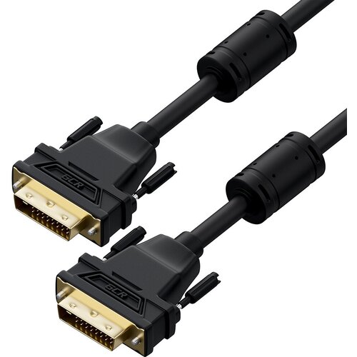 Кабель DVI - DVI Greenconnect GCR-52159 15.0m кабель bion dvi d dual link 25m 25m экран ферритовые кольца 1 8м