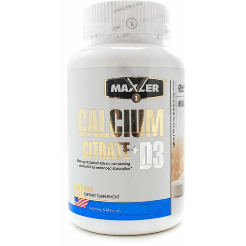 Maxler Calcium Citrate D3 таб., 120 шт.