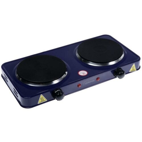 Плитка электрическая HOMESTAR HS-1104 2000 Вт 2 конфорки цвет сапфир 297000₽