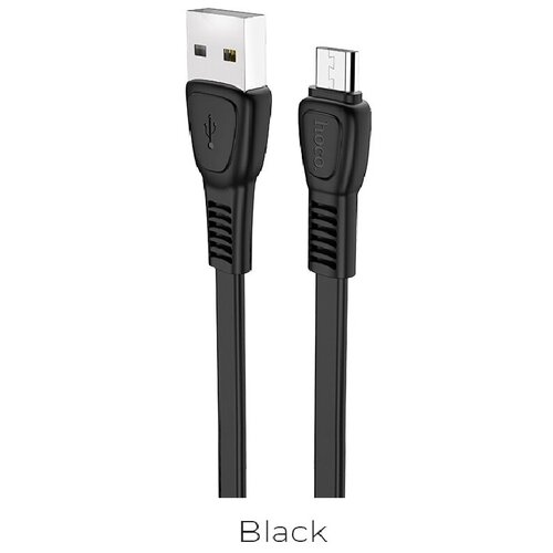 Кабель HOCO USB на microUSB 1 метр, быстрая зарядка, зарядный шнур, провод для телефона