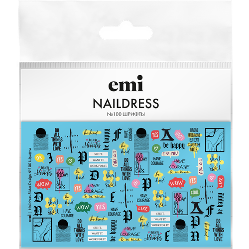 E.Mi Naildress Slider Design №100 Шрифты