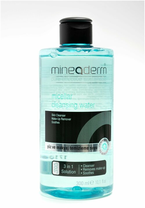 MINEADERM, Мицеллярная очищающая вода 300мл / Micellar Cleansing Water