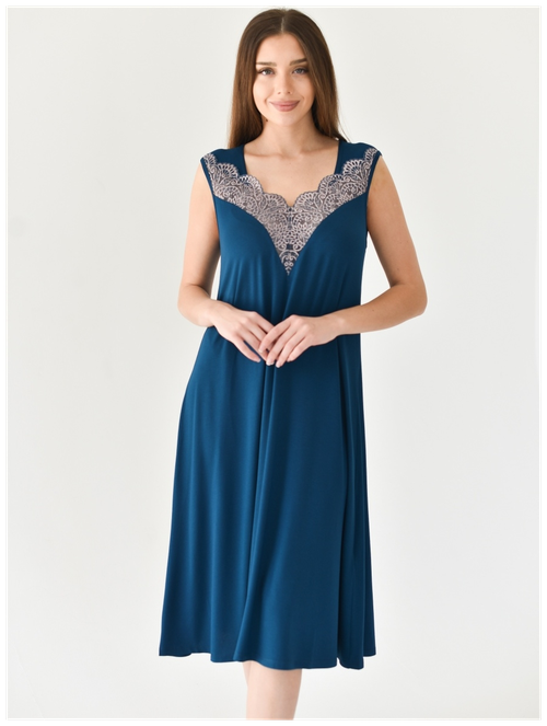 Сорочка Текстильный Край, размер 58, голубой