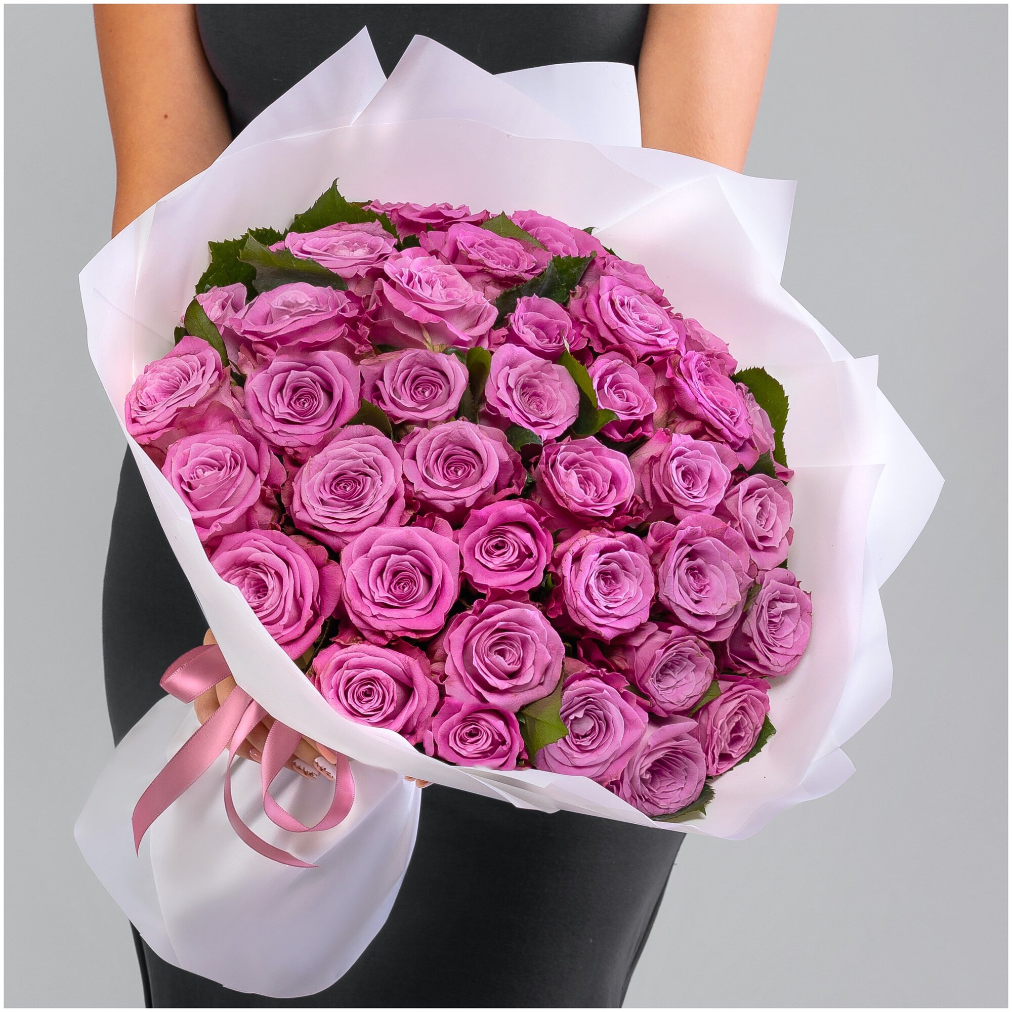 35 Фиолетовых Роз (40 см.)