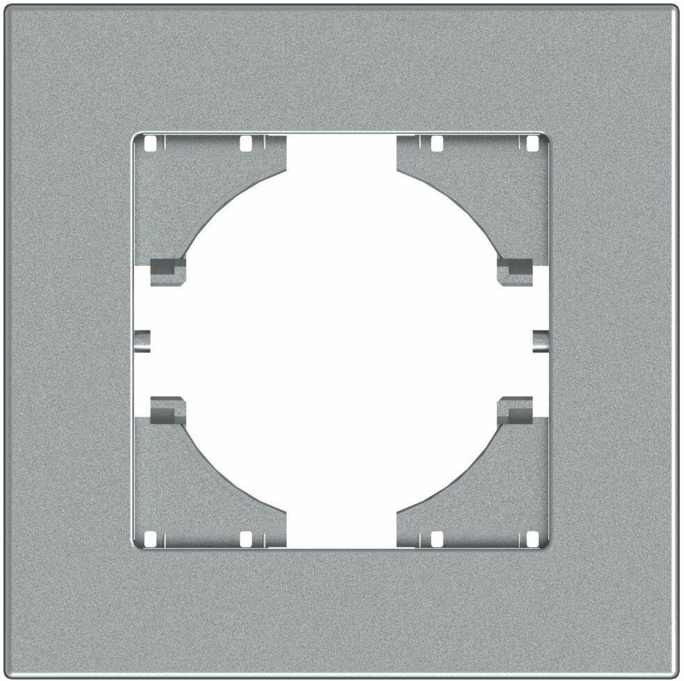 С1111-004 GUSI City рамка 1-местная, цвет серебро. - фотография № 1