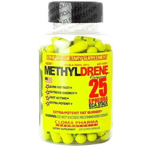 фото Жиросжигатель cloma pharma methyldrene elite yellow, 100 капсул