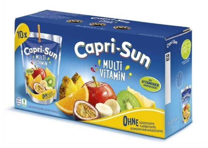 Напиток сокосодержащий Capri-Sun Мультивитамин 200 мл Упаковка 10 шт - фотография № 1