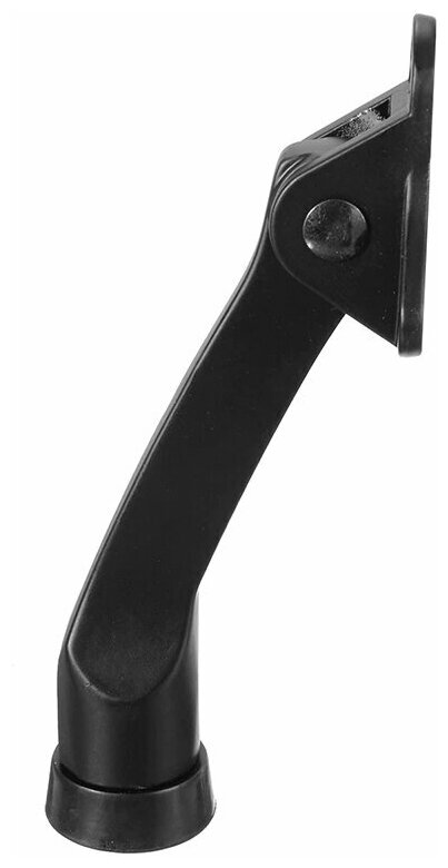 Дверной фиксатор Козья ножка металлический, цвет черный - фотография № 5