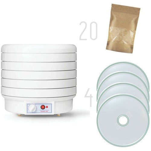 Сушилка Волтера 1000 из полипропилена с мех блоком 5 решет 5 сплошных 1 сетчатый поддон 20 крафт пакетов 1269800₽