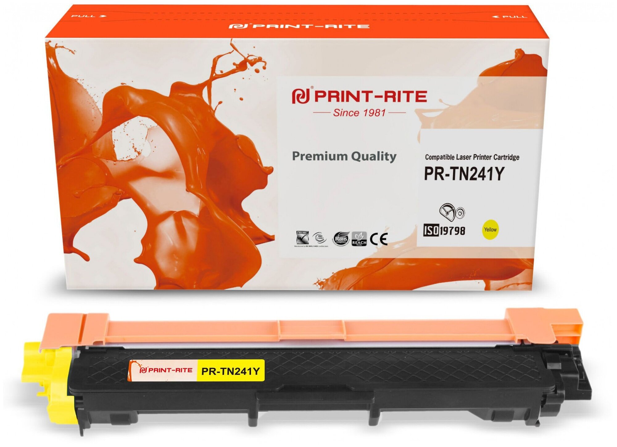 Print-Rite Тонер-картридж совместимый ПринтРайт Print-Rite PR-TN241Y TN-241Y желтый 1.4K