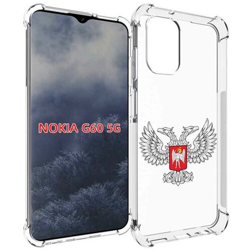 Чехол MyPads герб-ДНР-донецкая-народная-республика для Nokia G60 5G задняя-панель-накладка-бампер